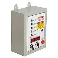 Генератор A-iPower A8000EAX в супертихом зимнем кожухе 1400SS RAL 7024 + блок автозапуска A-iPower 400 В, 25 А