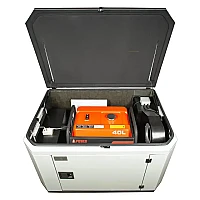 Генератор A-iPower A6000EAX в супертихом зимнем кожухе 1400SS RAL 7035 + блок автозапуска A-iPower 400 В, 25 А