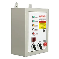 Генератор A-iPower A9000EAX в супертихом зимнем кожухе 1400SS RAL 7035 + блок автозапуска A-iPower 230 В, 50 А