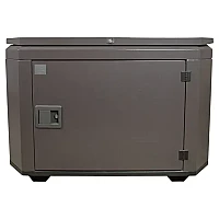 Бензиновый генератор FUBAG BS 7500 A ES DUPLEX в тихом зимнем кожухе 1200 RAL 8019